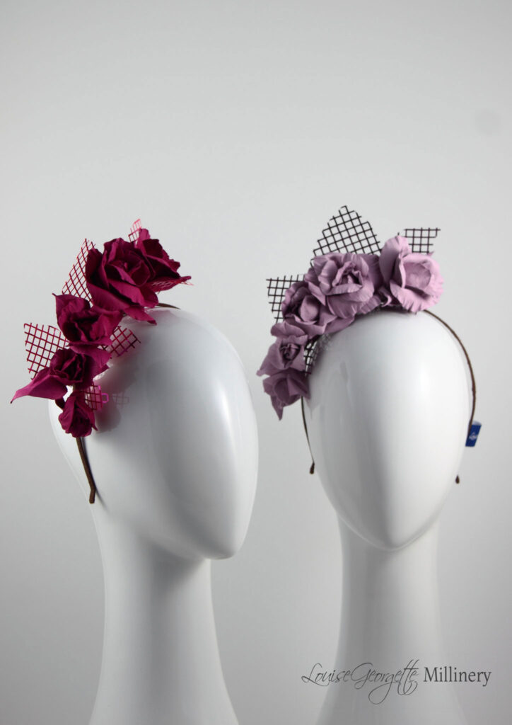 Two headbands leather